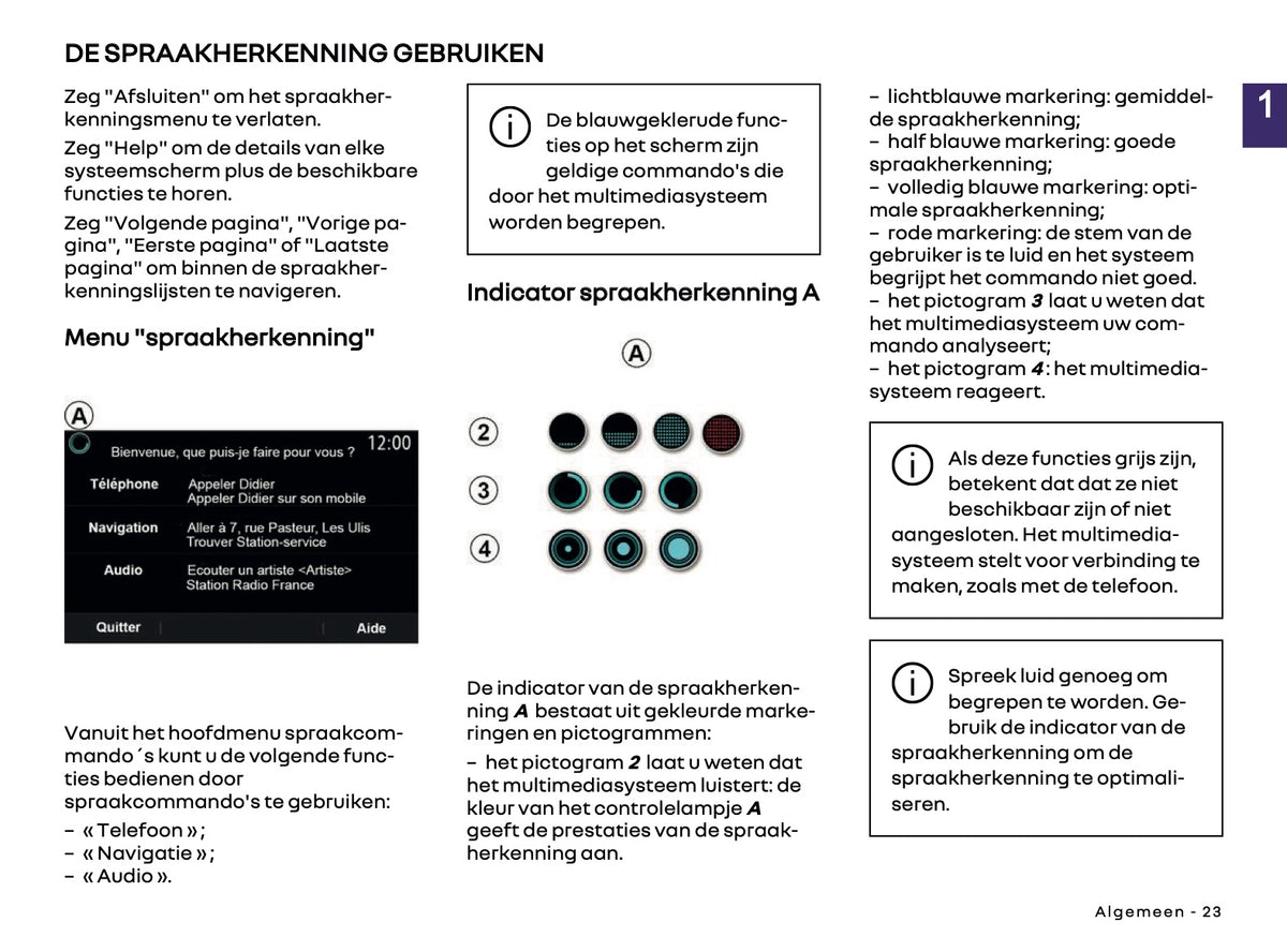 2025-2026 Renault Easy Link Infotainment Manual | Dutch