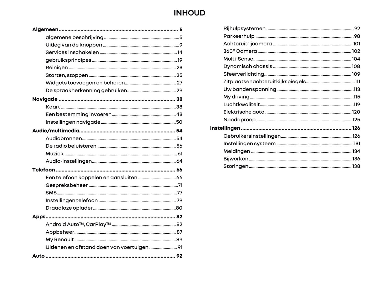2025-2026 Renault Open R Link Infotainment Handleiding | Nederlands