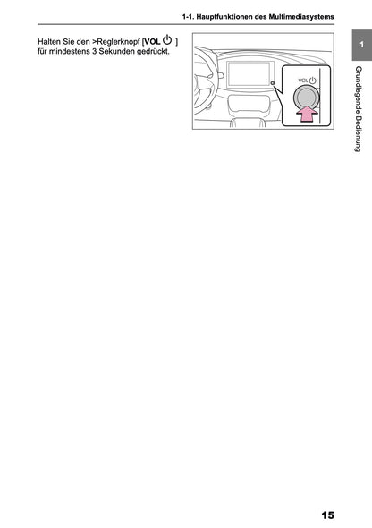 2025-2026 Toyota Aygo X Navigation Anleitung | Deutsch