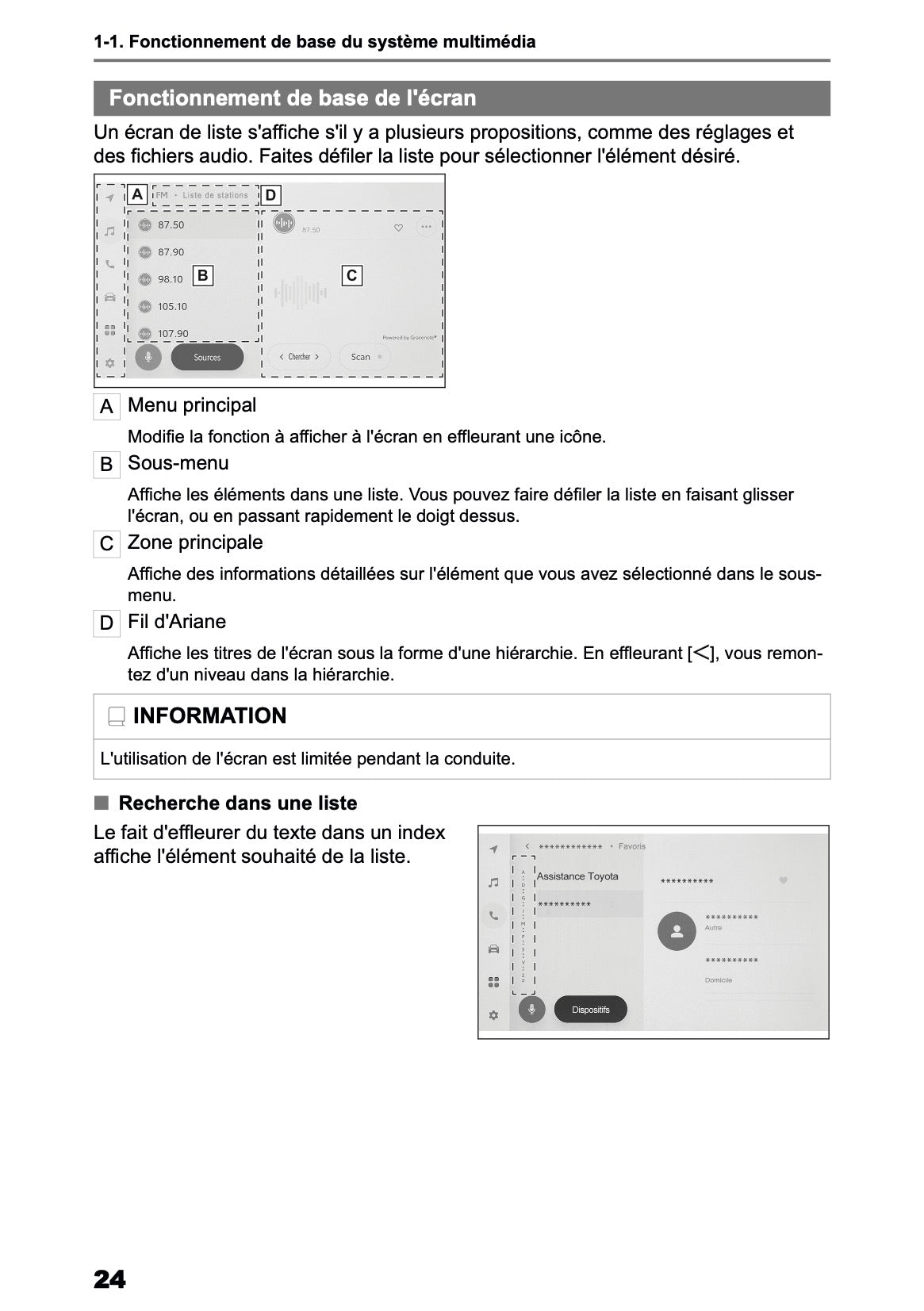 2025-2026 Toyota Aygo X Navigation Manual | French