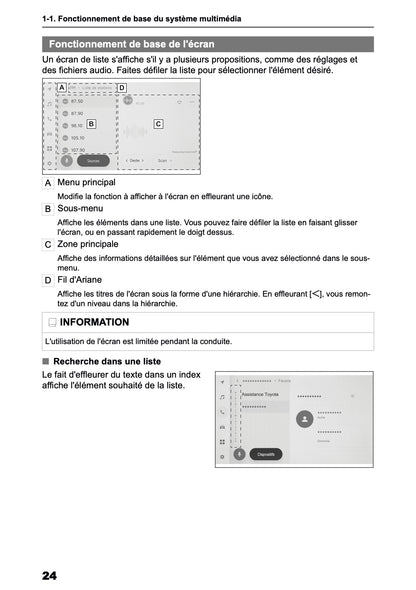 2025-2026 Toyota Aygo X Navigation Manual | French