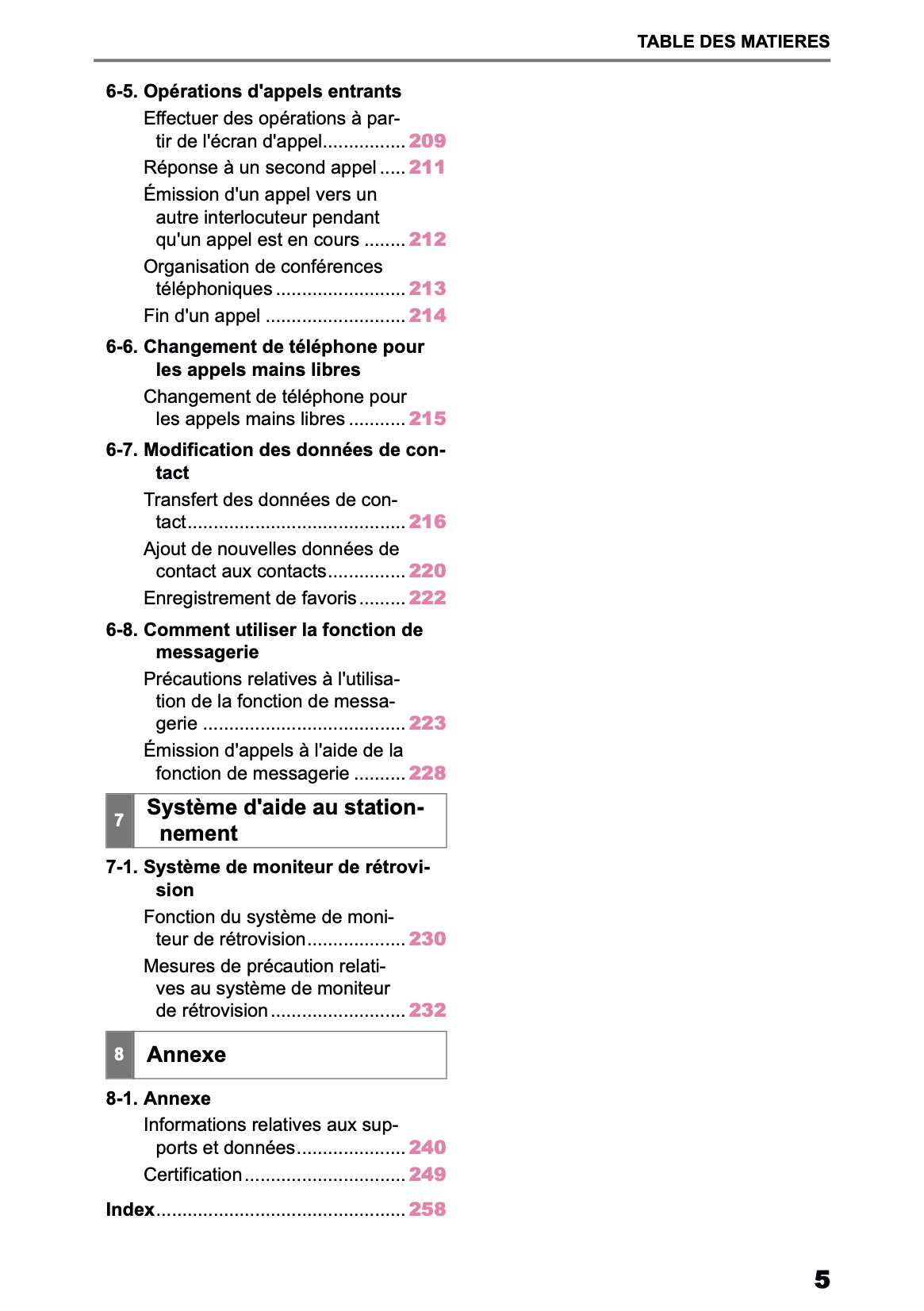 2025-2026 Toyota Aygo X Navigation Manual | French