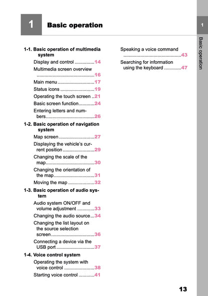 2025-2026 Toyota Aygo X Navigation Manual | English