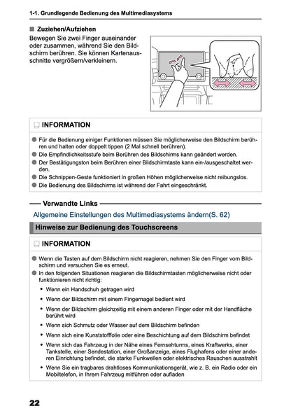 2025-2026 Toyota bZ4X Navigation Manual | German