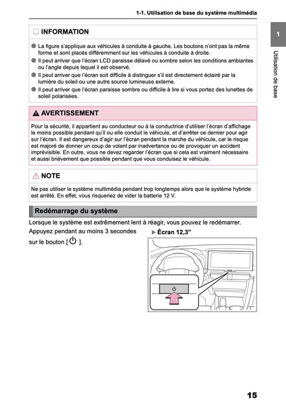 2025-2026 Toyota C-HR HEV/PHEV Navigation Manual | French
