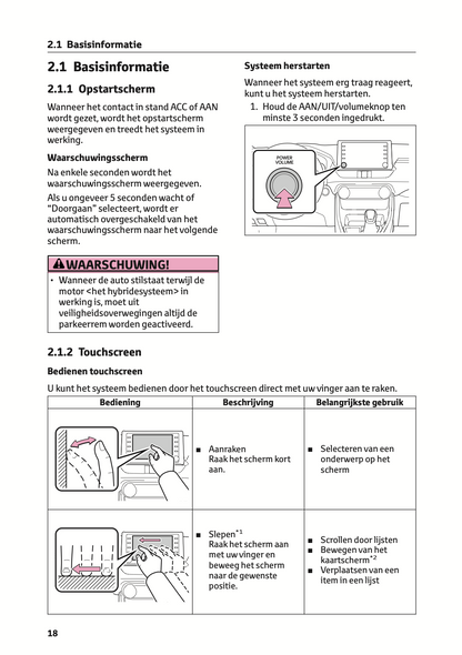 2021-2022 Toyota RAV4/RAV4 Hybrid Infotainment Manual | Dutch