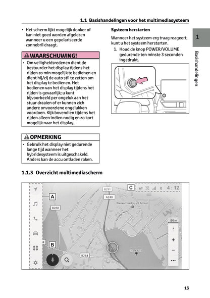2024-2025 Toyota RAV4 Plug-in-Hybrid Navigation Manual | Dutch