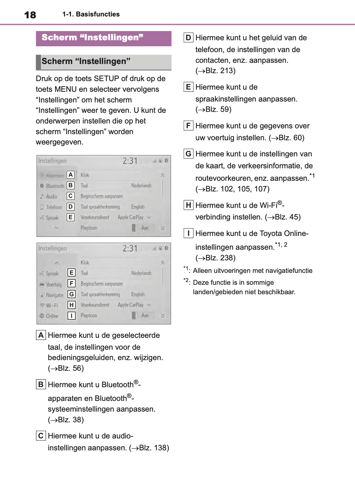 2021-2023 Toyota Yaris Cross/Yaris Cross Hybrid Navigation Manual | Dutch