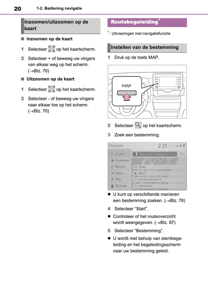 2021-2023 Toyota Yaris Cross/Yaris Cross Hybrid Navigation Manual | Dutch