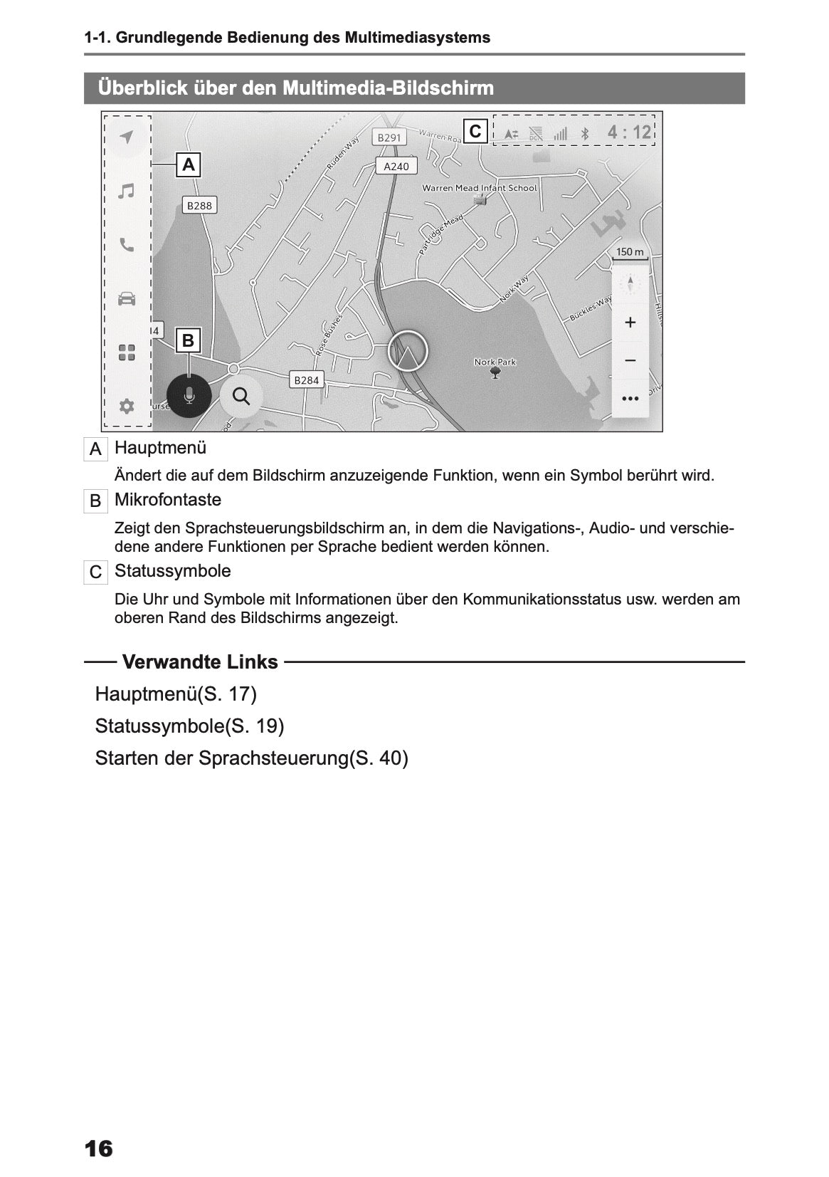 2026 Toyota Yaris Cross Hybrid Navigation Manual | German