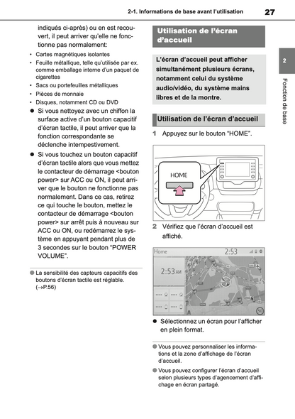 2023 Toyota Yaris Hybrid Infotainment Manual | French