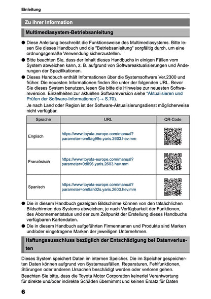 2026 Toyota Yaris Hybrid Navigation Anleitung | Deutsch