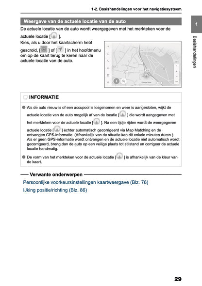 2025-2026 Toyota Yaris Hybrid Navigation Manual | Dutch