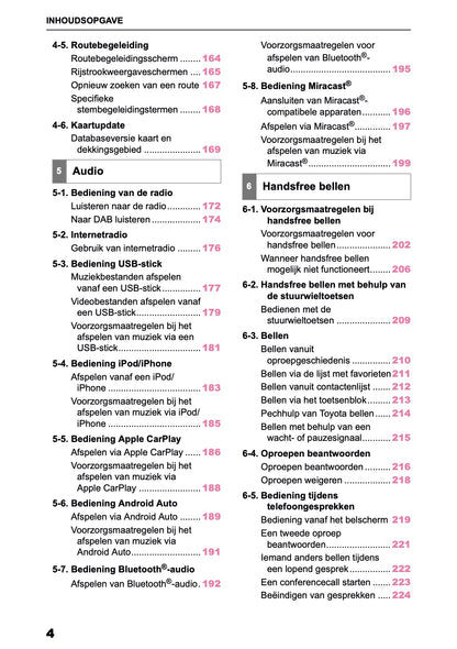 2026 Toyota Yaris Hybrid Navigation Manual | Dutch