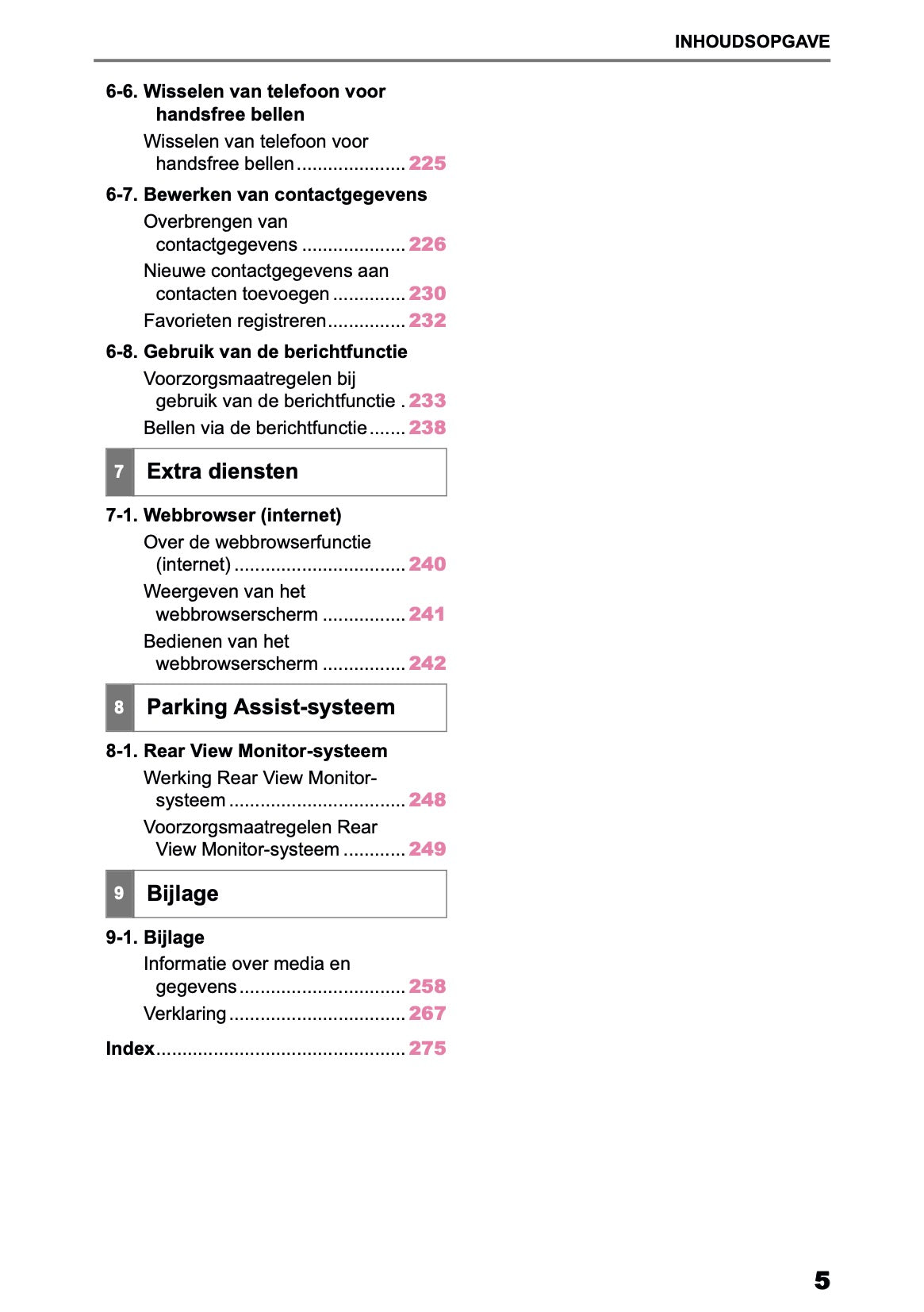 2026 Toyota Yaris Hybrid Navigation Manual | Dutch