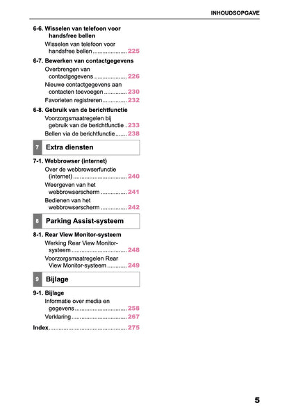 2026 Toyota Yaris Hybrid Navigation Manual | Dutch