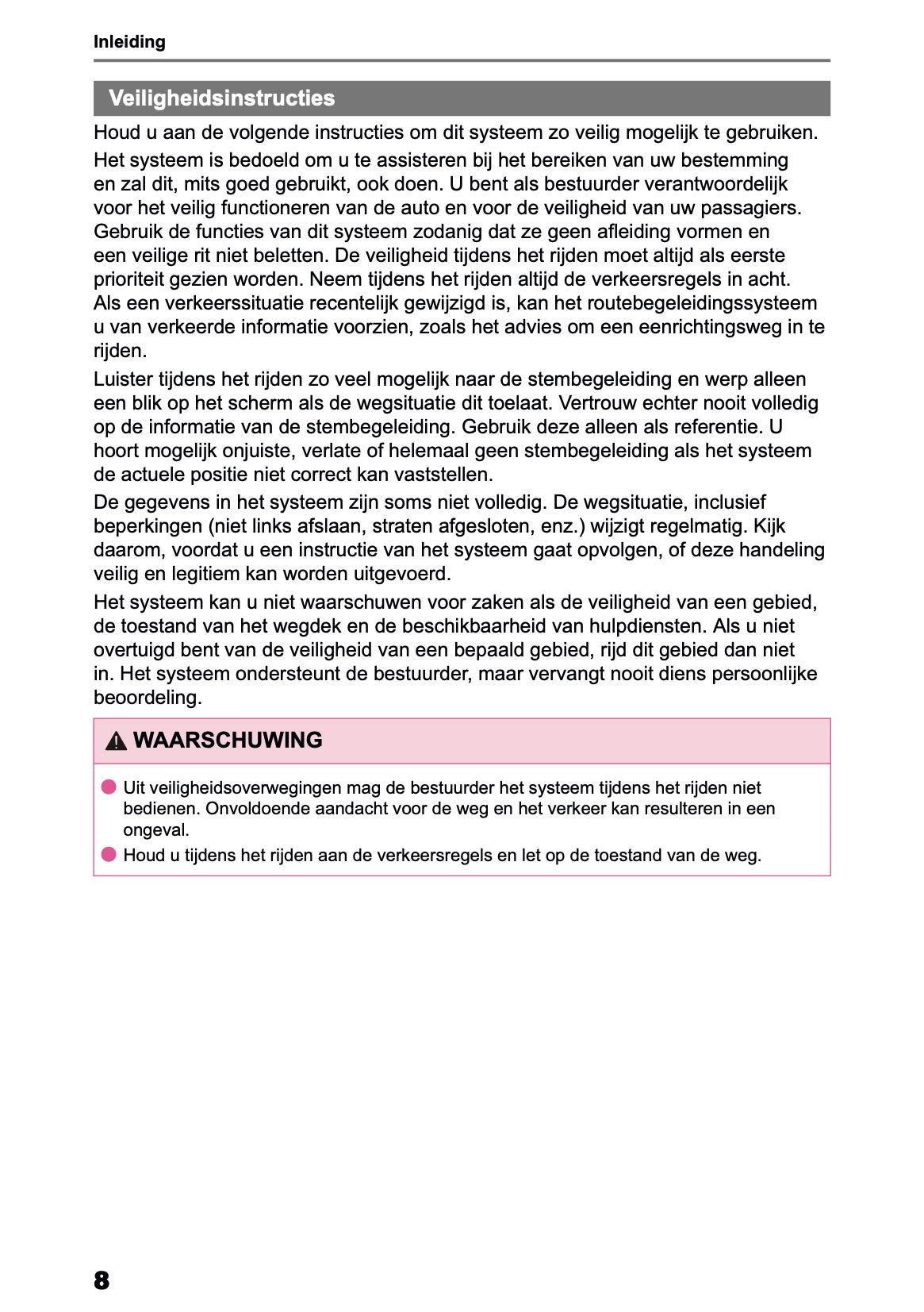 2026 Toyota Yaris Hybrid Navigation Manual | Dutch