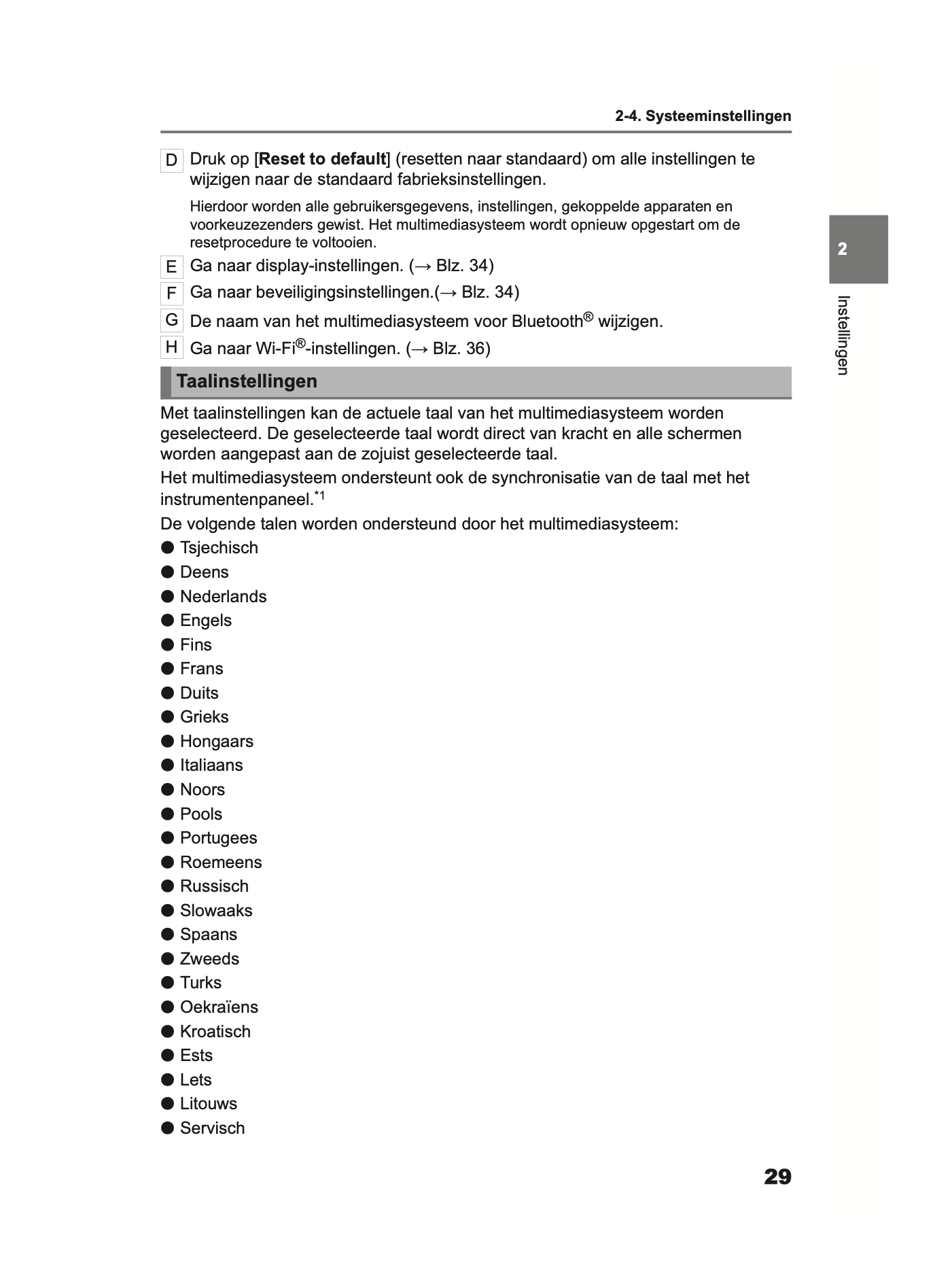 2024 Toyota Yaris/Yaris Hybrid Multi Media Manual | Dutch