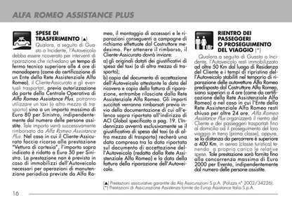 2009-2011 Alfa Romeo Maintenance Book | Italian