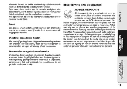 2021 Fiat Warranty & Service Book | Dutch