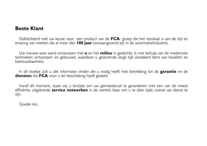2021 Fiat Warranty & Service Book | Dutch