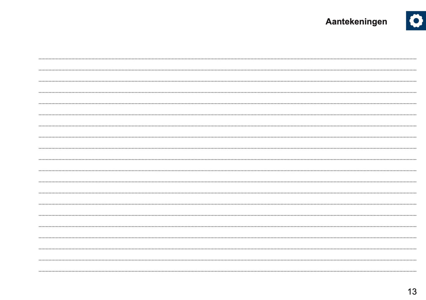 Ford Maintenance Book | Dutch