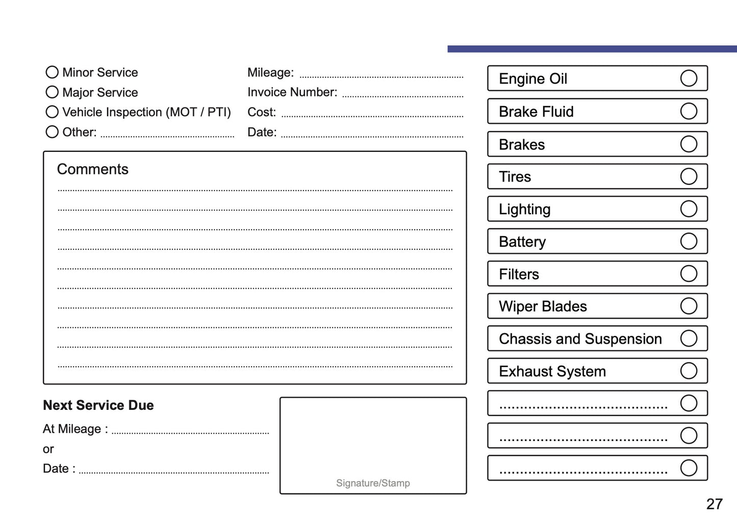 Hyundai Maintenance Book | English
