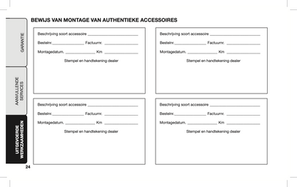 2020-2021 Jeep Compass Warranty and Service Book | Dutch