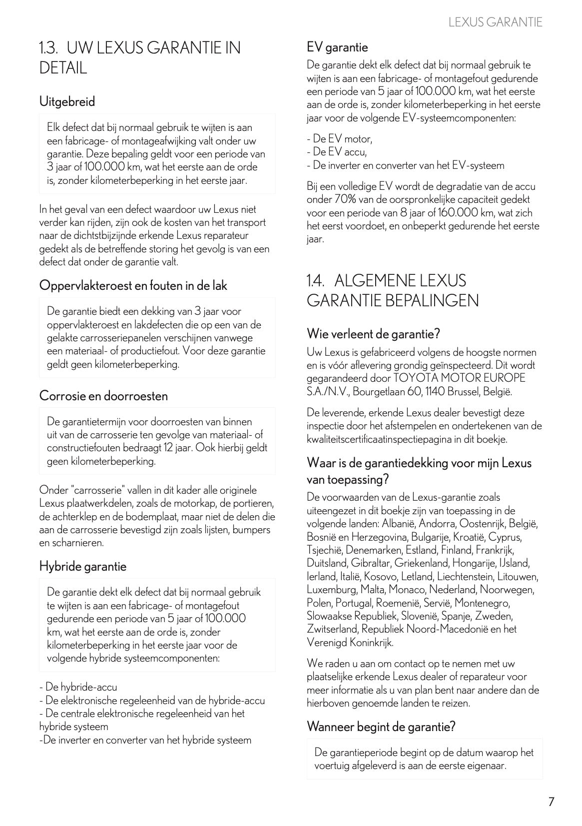 2022 Lexus Maintenance Book | Dutch