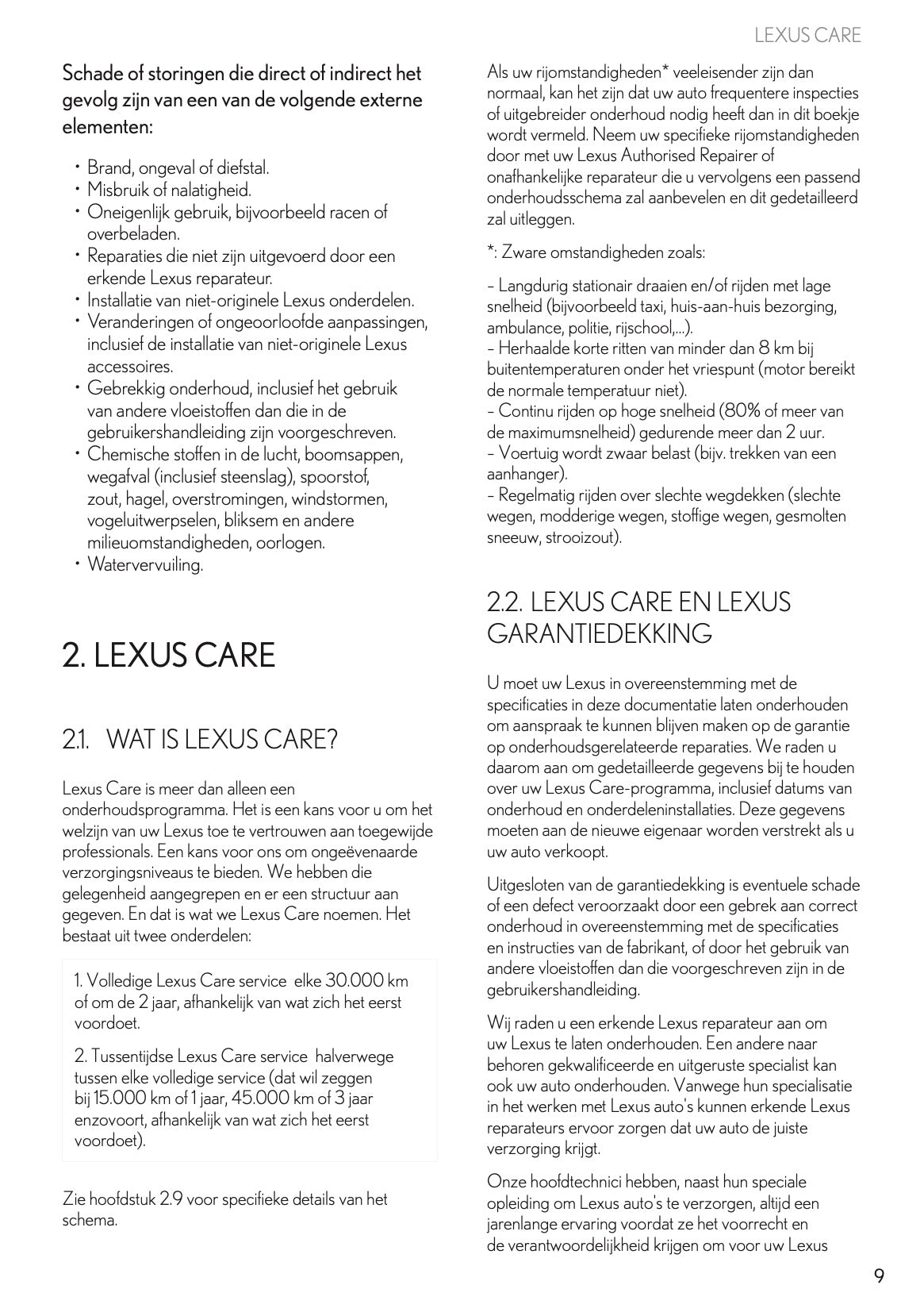 2022 Lexus Maintenance Book | Dutch