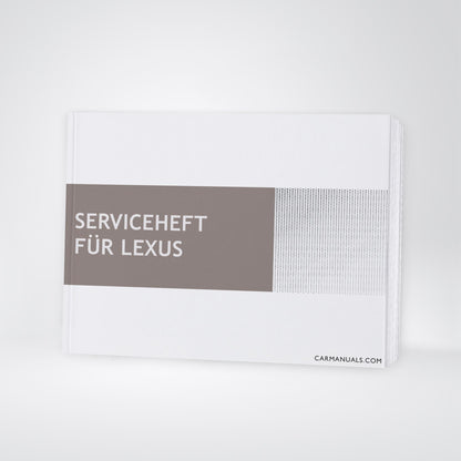 Serviceheft Lexus | Deutsch