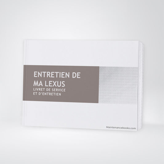 Lexus Maintenance Book | French