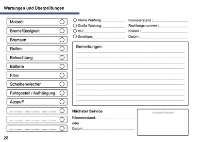 Land Rover Maintenance Book | German