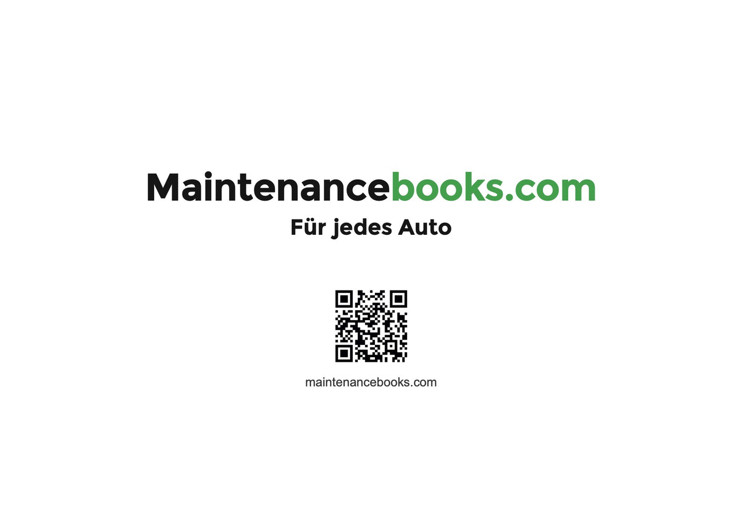 Mini Maintenance Book | German