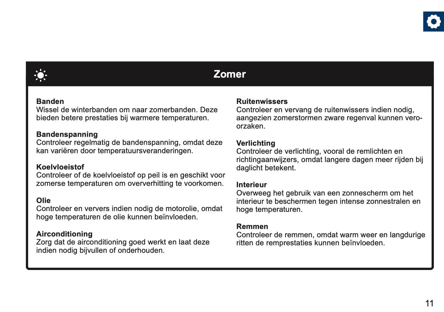 Mini Maintenance Book | Dutch