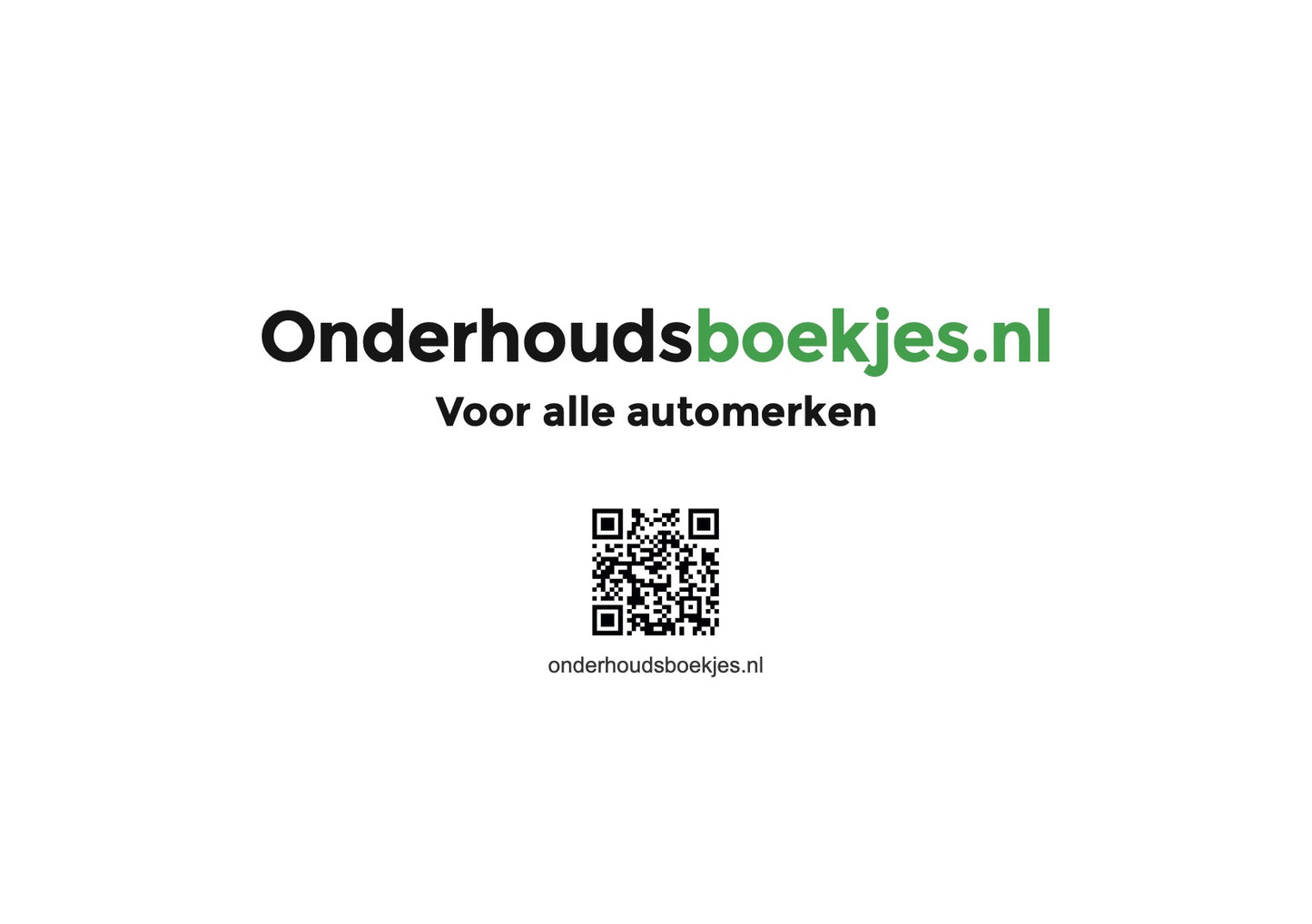 Mini Maintenance Book | Dutch