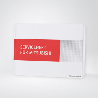 Mitsubishi Maintenance Book | German