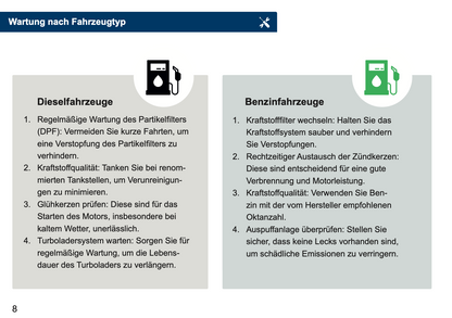 Mazda Maintenance Book | German