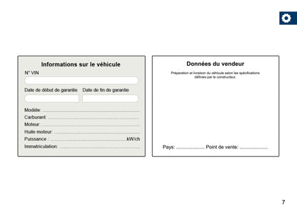 Nissan Maintenance Book | French