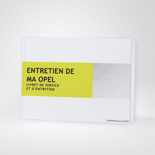 Opel Maintenance Book | French