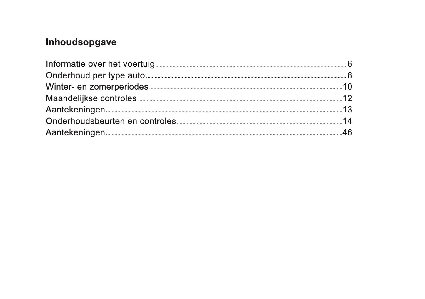 Peugeot Maintenance Book | Dutch