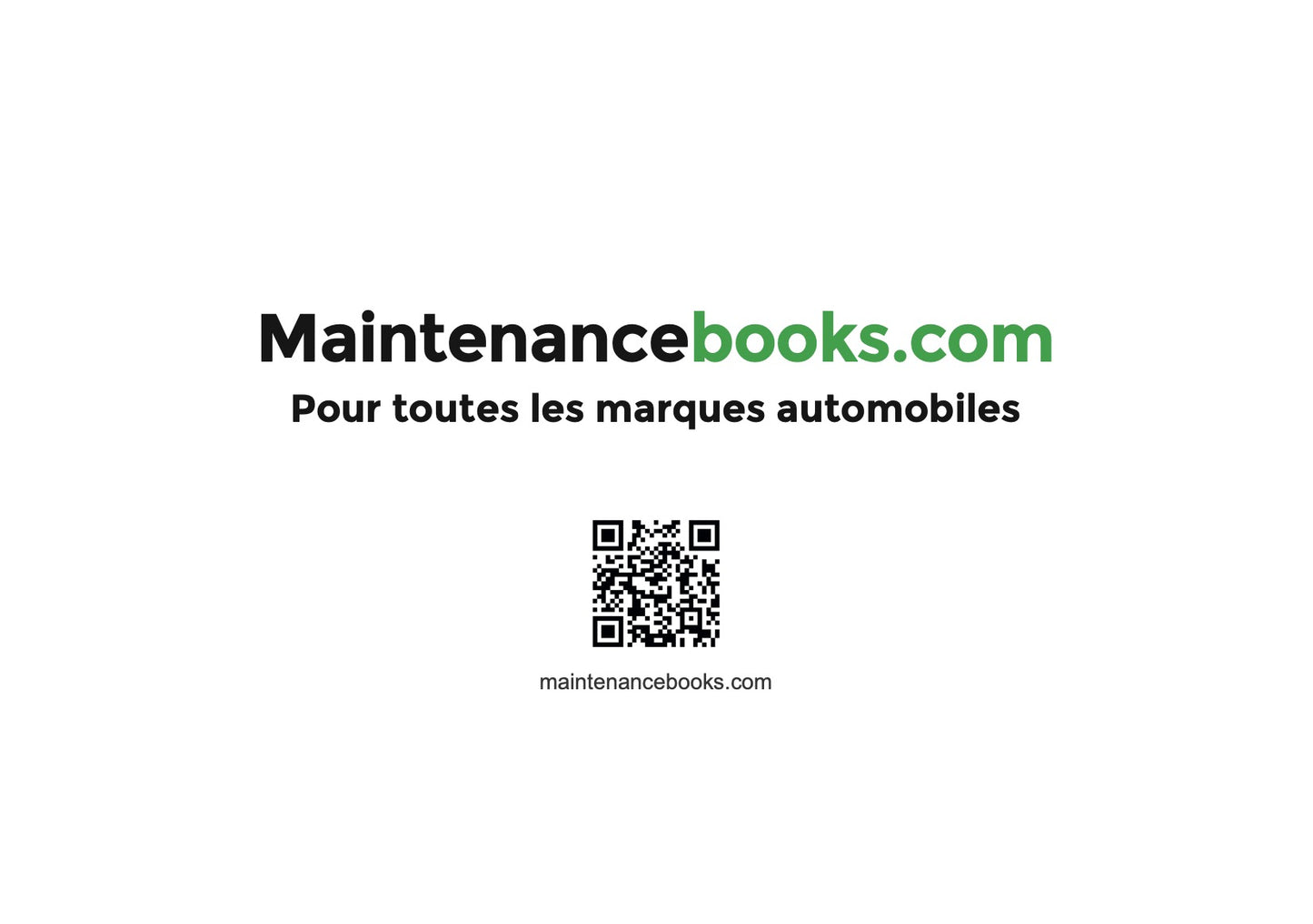 Seat Maintenance Book | French