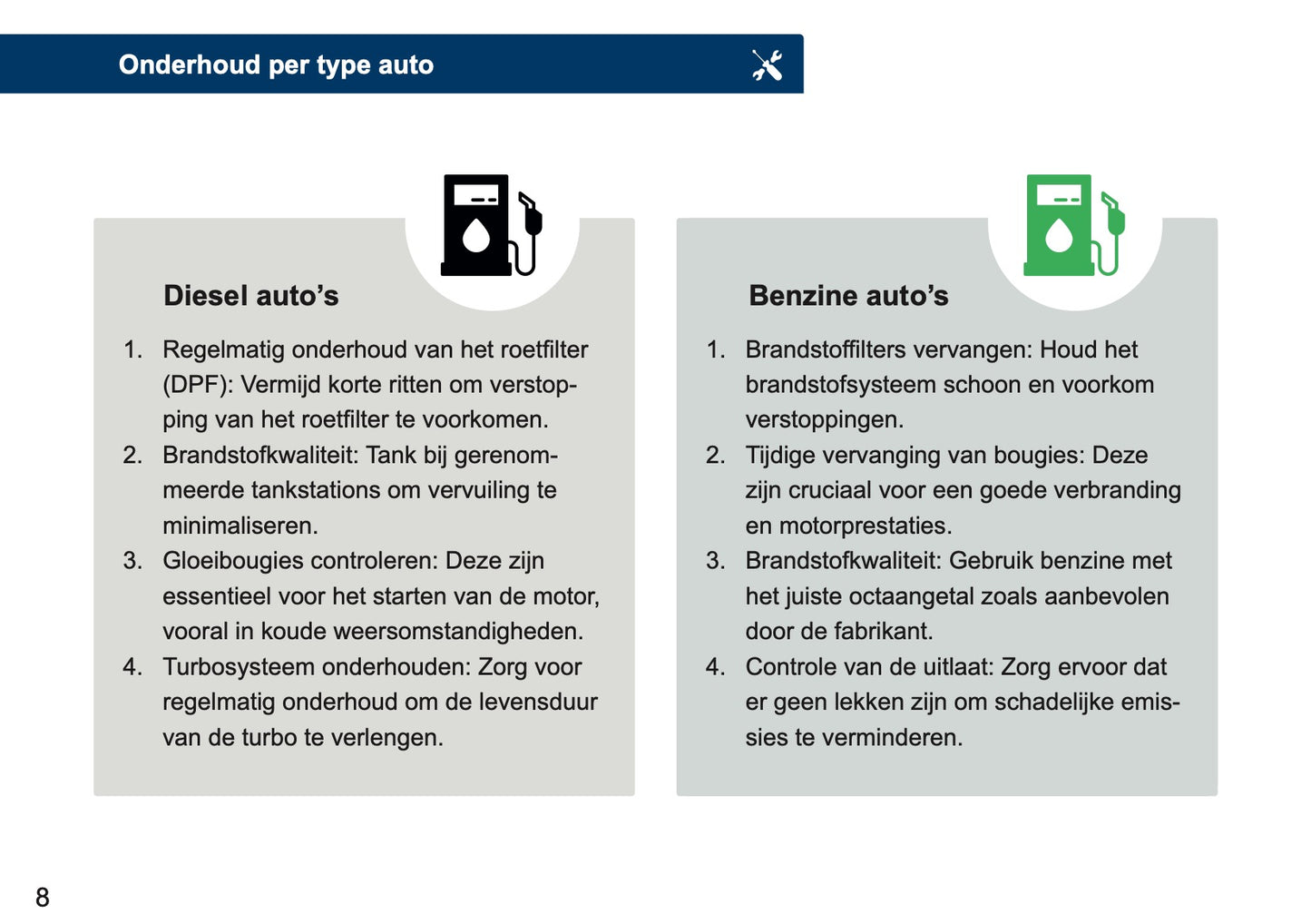 Seat Maintenance Book | Dutch