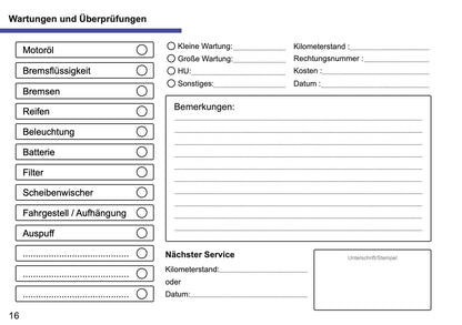 Suzuki Maintenance Book | German