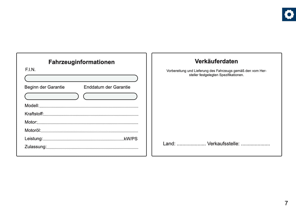 Suzuki Maintenance Book | German