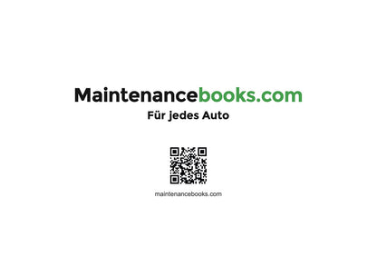Toyota Maintenance Book | German