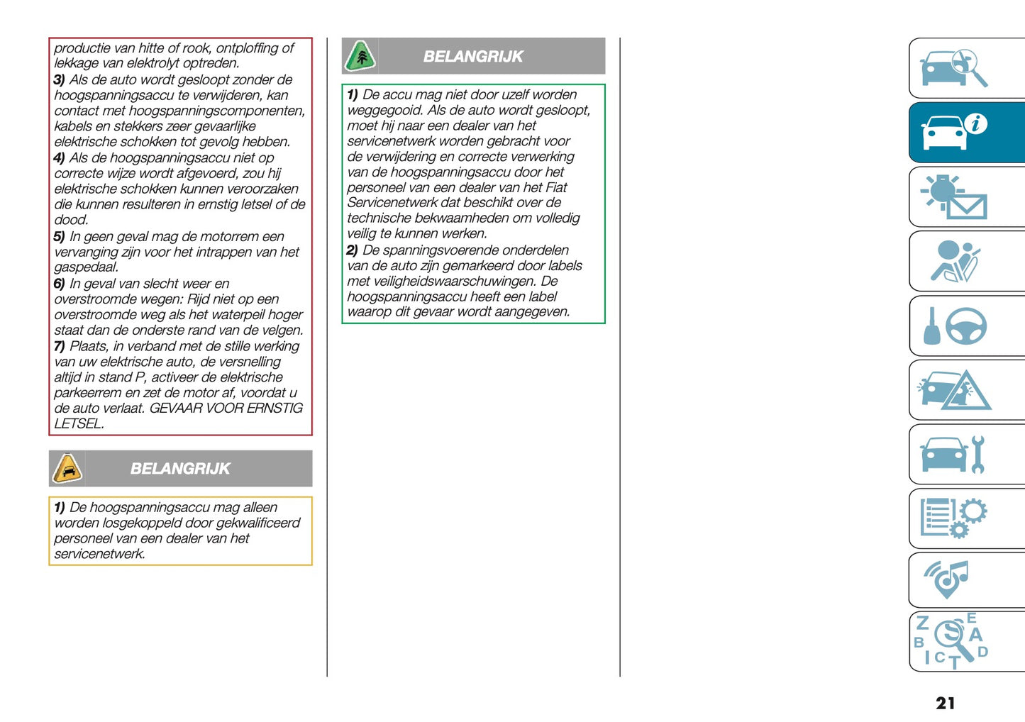 2024-2025 Abarth 500e Gebruikershandleiding | Nederlands