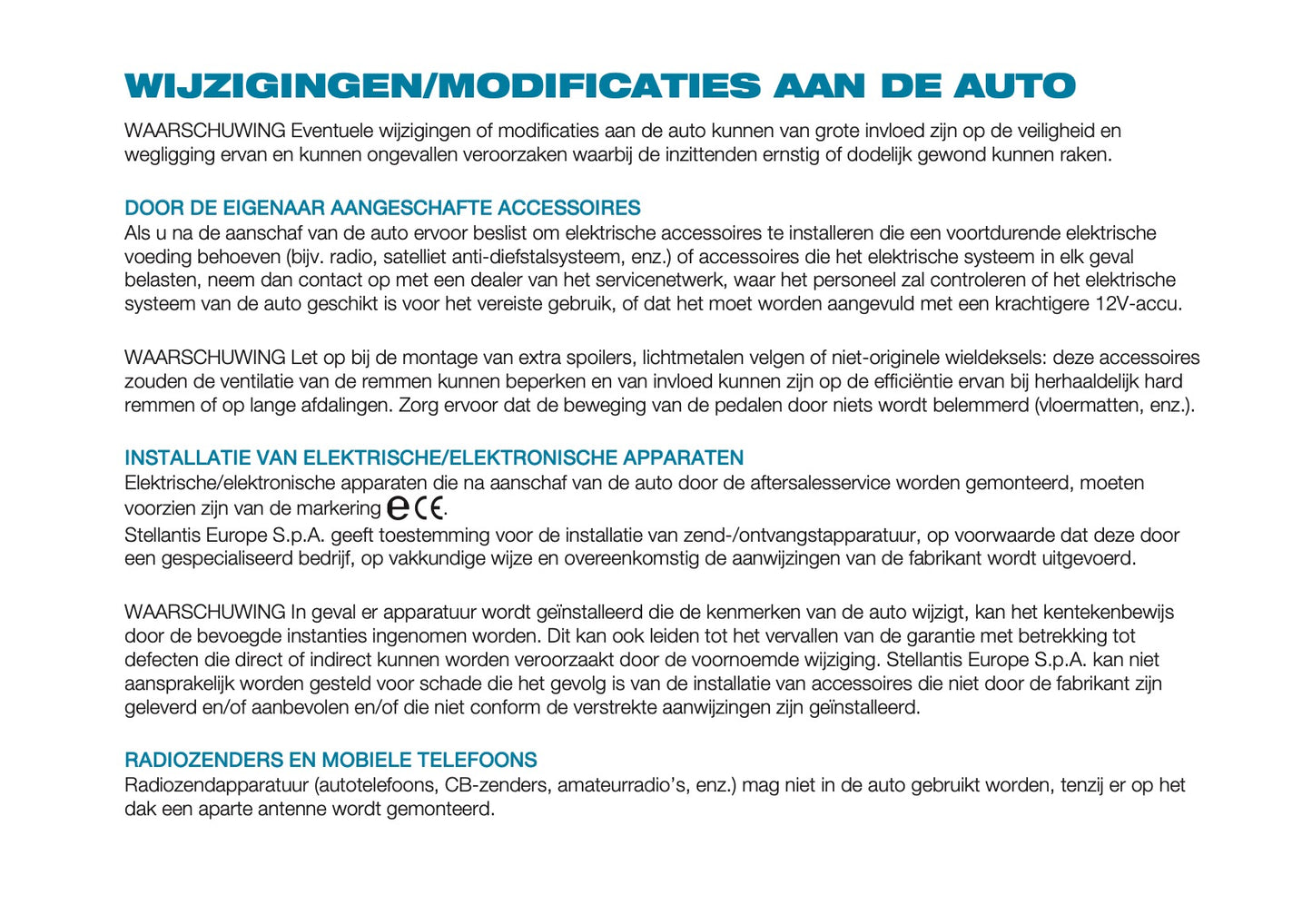 2024-2025 Abarth 500e Gebruikershandleiding | Nederlands