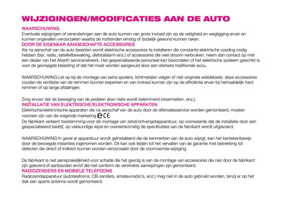 2024-2025 Abarth 600e Owner's Manual | Dutch