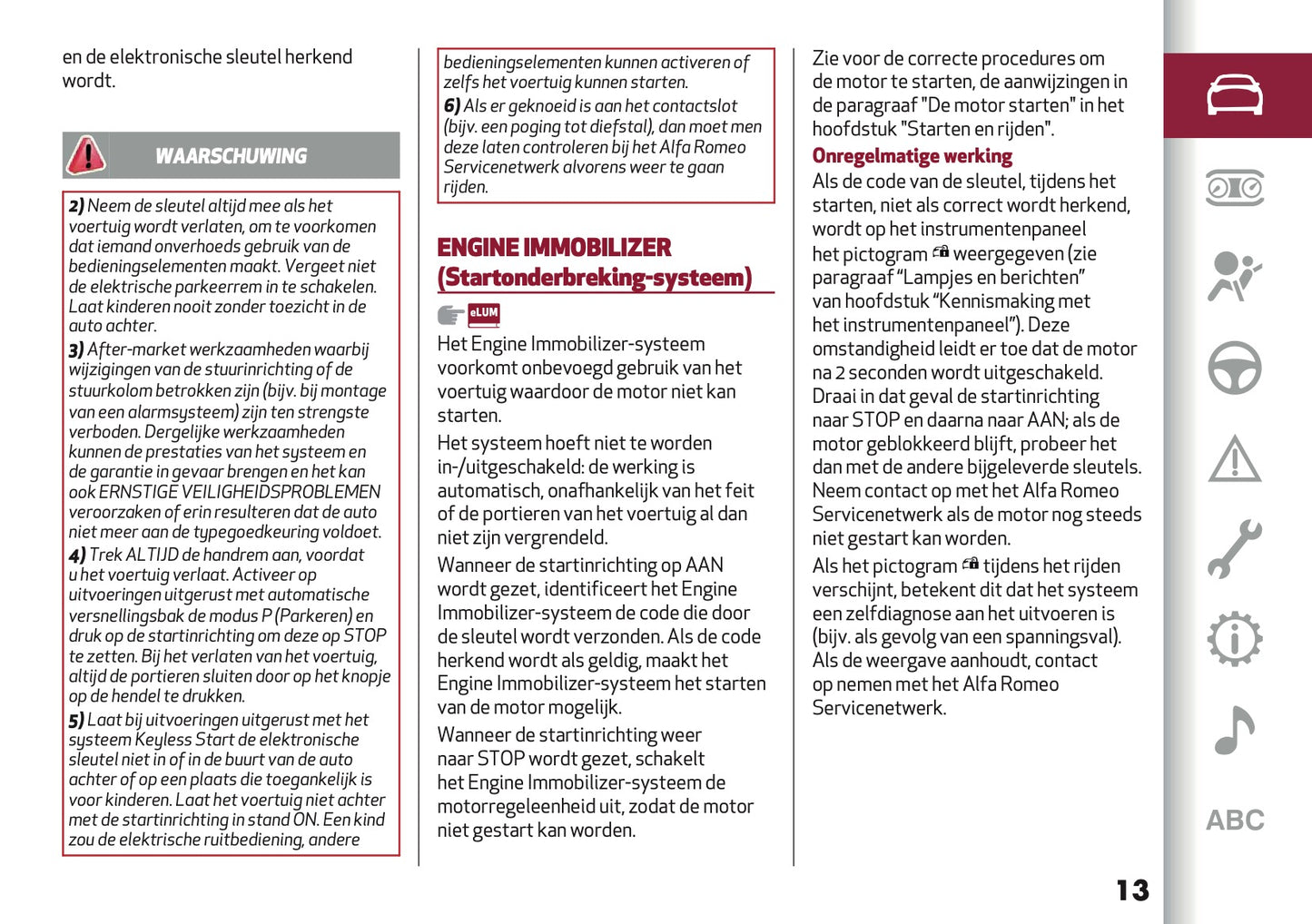 2020-2021 Alfa Romeo Giulia Gebruikershandleiding | Nederlands